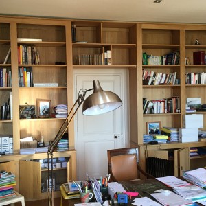 bibliothèque en chêne massif